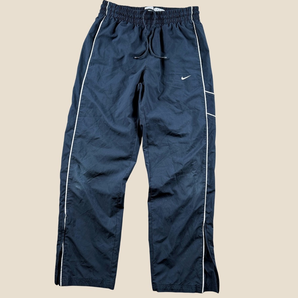 Nike Track Pants Men M Navy Blue Athletic Sportswear Windbreaker Training Bottom